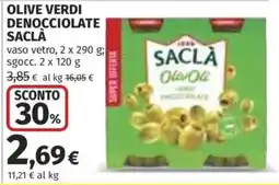 Coop Superstore Olive verdi denocciolate Saclà offerta