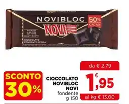 Gran mercato Cioccolato Novibloc Novi fondente offerta