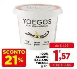 Gran mercato Yoeggs 100% albume italiano offerta