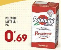 Punto é market Polenghi Latte UHT Parzialmente Scremato offerta