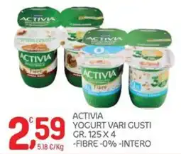 Carni e Affini Supermercati Activia yogurt vari gusti offerta