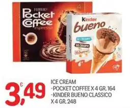 Carni e Affini Supermercati Pocket Coffee espresso Kinder bueno classico offerta