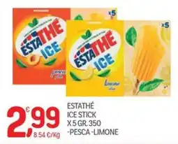 Carni e Affini Supermercati Estathé ice stick offerta