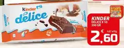 SpesaPiù Supermercati Kinder délice offerta