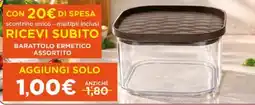 SpesaPiù Supermercati Barattolo ermetico assortito offerta