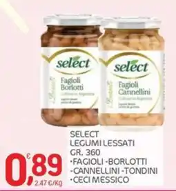 Carni e Affini Supermercati Select legumi lessati offerta