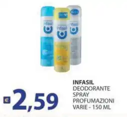 Supermercati Bruscoli Infasil deodorante spray offerta