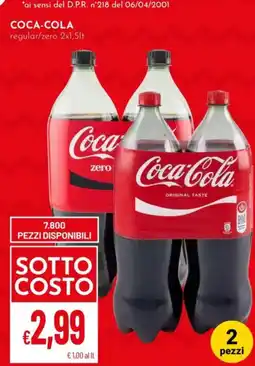 Pan Coca-Cola regular/zero offerta