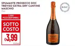 Pan Spumante Prosecco Doc Treviso Extra Dry Cantine Maschio offerta