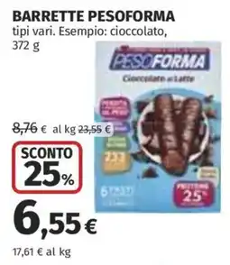 Coop Superstore Barrette Pesoforma offerta