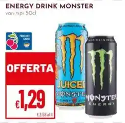 Pan Energy drink Monster offerta