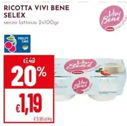 Pan Ricotta Vivi Bene senza lattosio offerta