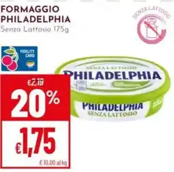 Pan Formaggio Philadelphia senza lattosio offerta