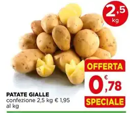 Gran mercato Patate gialle offerta
