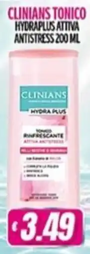 Vitulano Drugstore Clinians tonico hydralplus attiva antistress offerta