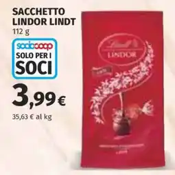 Coop Superstore Sacchetto Lindor Lindt offerta