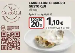 Coop Superstore Cannelloni di magro GustoQui offerta