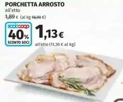 Coop Superstore Porchetta arrosto offerta