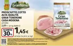Coop Superstore Prosciutto cotto alta qualità Gran Tenerone offerta