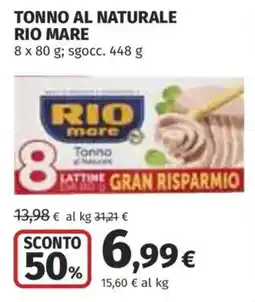 Coop Superstore Tonno al naturale Rio Mare offerta
