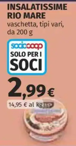 Coop Superstore Insalatissime Rio Mare offerta