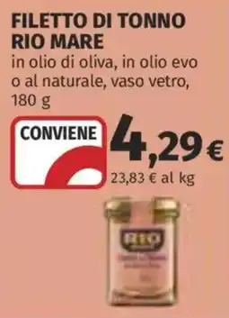 Coop Superstore Filetto di tonno Rio Mare offerta