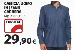 Coop Superstore Camicia uomo in jeans carrera offerta