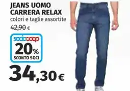 Coop Superstore Jeans uomo Carrera Relax offerta