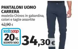 Coop Superstore Pantaloni uomo Carrera offerta