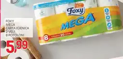Carni e Affini Supermercati Foxy Mega carta igienica offerta