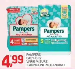 Carni e Affini Supermercati Pampers Baby-Dry Mutandino offerta