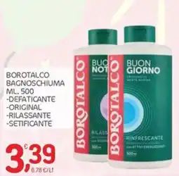 Carni e Affini Supermercati Borotalco Bagnoschiuma offerta