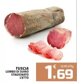 SpesaPiù Supermercati Tuscia lombo di suino stagionato offerta