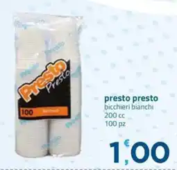 Bravo Casa Presto bicchieri bianchi offerta