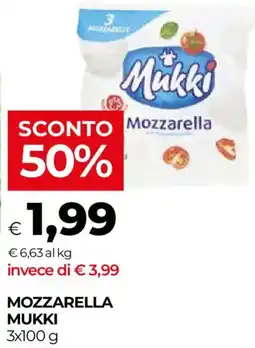 Unicoop Mozzarella Mukki offerta