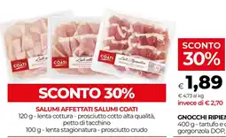 Unicoop Salumi affettati Salumi Coati offerta