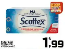 SpesaPiù Supermercati Scottex tovaglioli offerta