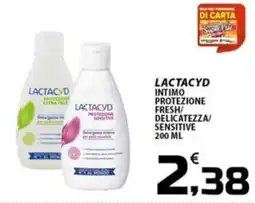SpesaPiù Supermercati Lactacyd intimo protezione fresh/delicatessa/sensitiva offerta