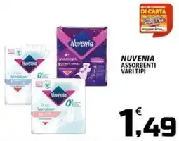 SpesaPiù Supermercati Nuvenia assorbenti offerta