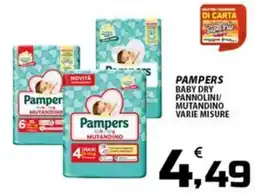 SpesaPiù Supermercati Pampers baby dry pannolini/mutandino offerta