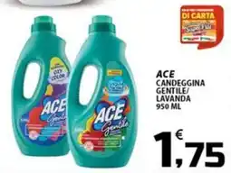 SpesaPiù Supermercati Ace candeggina gentile lavanda offerta