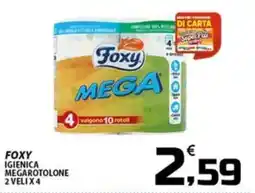 SpesaPiù Supermercati Foxy igienica megarotolone offerta