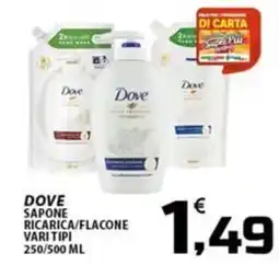 SpesaPiù Supermercati Dove sapone offerta