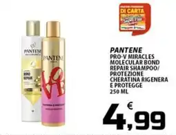 SpesaPiù Supermercati Pantene pro-v miracles molecular bond repair shampoo offerta