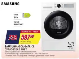 Trony Samsung Asciugatrice DV90DG52A0 AHET offerta