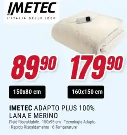 Trony Imetec Adapto Plus 100% lana e merino offerta