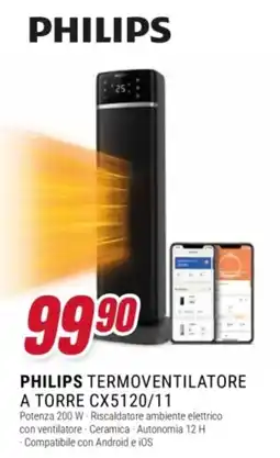 Trony Philips termoventilatore a torre cx5120/11 offerta