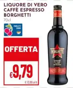 Pan Liquore di vero caffè espresso Borghetti offerta