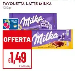 Pan Tavoletta latte Milka offerta