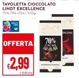Pan Tavoletta cioccolato Lindt Excellence offerta